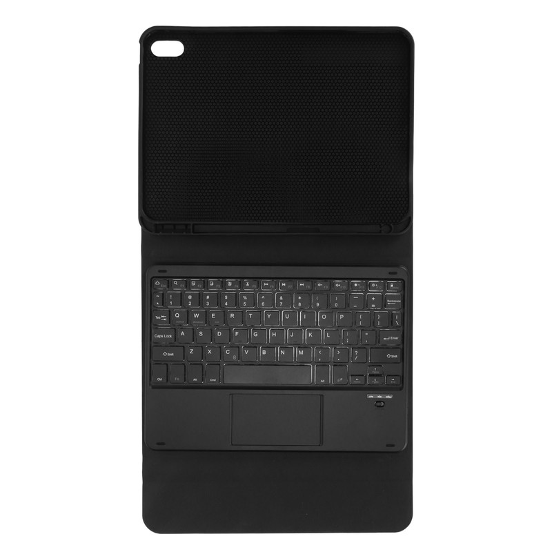 Tablet Case with Magnetic Keyboard Pencil Holder Touchpad for IOS