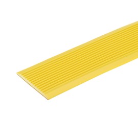 uxcell 3.2Ft Stair Nosing, 5cm PVC Self Adhesive Stair Edges Protector Stair Edging Stair Steps Edges Trim for Outdoor Indoor Stair, Yellow