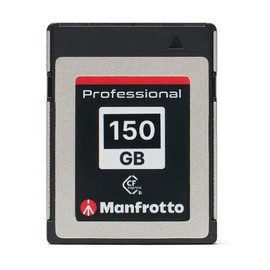 Manfrotto 150GB Professional Memory Card, PCIe 3.0, CFexpress Type B, for pro DSLRs and Advanced CSC Cameras, Records 8K, 6K, 4K Video