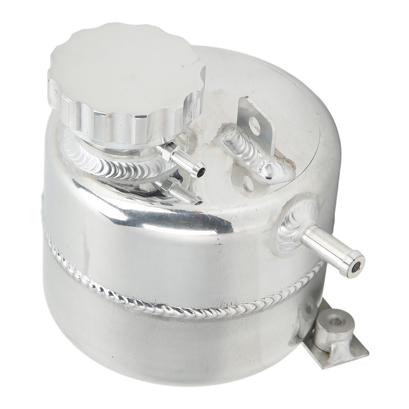 Radiator Coolant Expansion Water Tank Aluminium Alloy Polished Replacement for