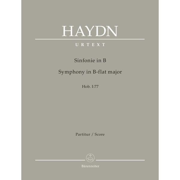 Symphony No.77 in B-flat major Hob. I:77 (Full Score)