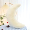 Herfair Cuddly Cushion Children's Moon Cushion Soft Fluffy Moon Shape