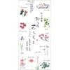 表現社 一筆箋 縦書き 12柄 24枚 美濃和紙 折々の花 十二ヶ月の花 23ー239