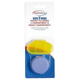 SurgiPack 6054 Safe-T-Dose Assorted Pocket Pill Box
