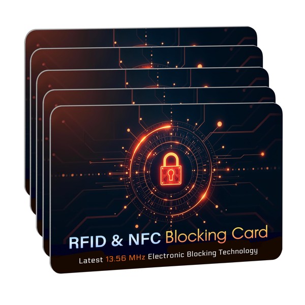 SaiTech IT - 5 Pack RFID Blocking Cards to Protect