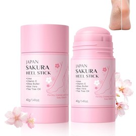 2 unidades de palitos japoneses Sakura para el talón, barra de reparación de talón agrietado, cremas para el cuidado de los pies y talones secos agrie