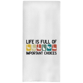 BYRFIIEU Inspirational Golf Kitchen Towels, Golfing Gifts for Men Women Hand Towels for Bathroom Decor, Gifts for Golfers Decorative Dish Tea Towel for Kitchen, 16x24 Inch