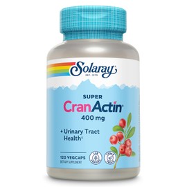 SOLARAY Solaray Super CranActin Cranberry Extract 400mg Healthy Urinary Tract Support with Added Vitamins