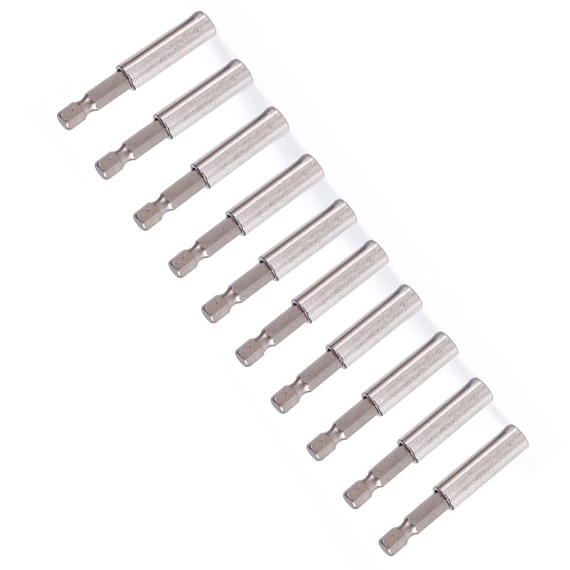 10 Pieces 1/4 Hex Magnetic Extension Rocaris 10 Pack Magnetic
