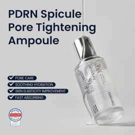 PDRN Spicule Ampoule 1.69 fl oz, Pore-Tightening Serum with 1000ppm Spicules, Centella & Hyaluronic Acid for Sensitive & Acne-Prone Skin | Home Derma Care Treatment, K-beauty Skincare