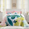 Boho Floral Queen Comforter Set - 3 Piece Summer Tropical