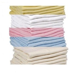 6 x Supreme Quality Muslin Squares 100% Cotton 72X 72CM (3 Cream/3 White)