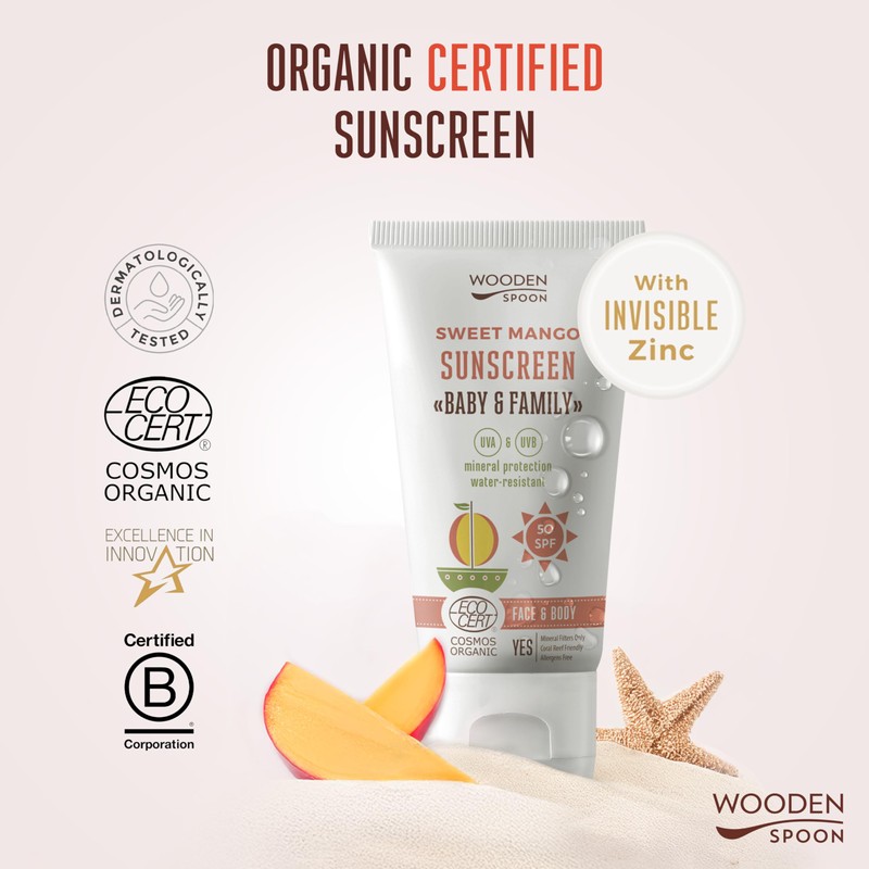 WOODEN SPOON Organic Sun Cream "Baby & Family" SPF 50
