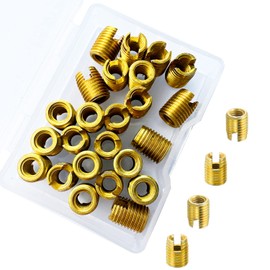 Self-Tapping Thread Inserts Thread Repair Set Insert Assortment Thread Repair Kit M6 24 Pieces 302 Carbon Steel Screw Repair Accessories