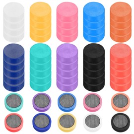 Aoyfuwell 50 Pcs Fridge Magnets, 20mm Colorful Round Extra Strong Whiteboard Magnets, Magnetic Buttons for Crafts White Board Notice Boards Planning Boards Calendars Refrigerator Magnet