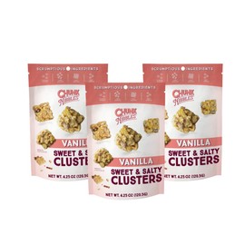 Chunk Nibbles Snack Clusters | Vanilla (Original) Flavor Bite-Size Clusters | 4.25oz (Pack of 3)