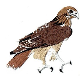 Red-tailed Hawk Bird Iron on Embroidered Patch