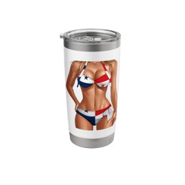 Panama Flag Heritage Bikini Outfit for Women Panama Stainless Steel Insulated Tumbler