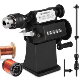 Epidioxi Manual Coil Winding Machine 1/16"- 1/2" Hand Coil Winder with Counter for Spirals, Motor Coil, Guitar Pickup Coils
