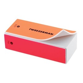 Tweezerman Neon Hot 4-in-1 File, Smooth & Shine Block