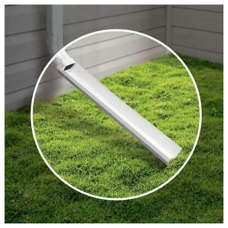 Rocky Mountain Goods Long Downspout Extension - White Heavy Duty