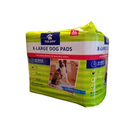 Top Paw Dog Extra Large Pads for Puppy Training, Indoor Dogs or Apartment Living, or Dogs with Incontinence, 50 Count