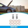 X AUTOHAUX 2pcs Stainless Steel M10x1.25 Thread Turbo Brake Line