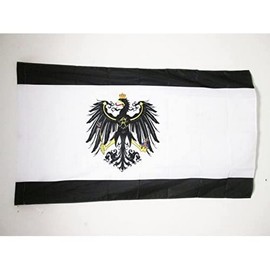 Kingdom of Prussia 1701-1918 Flag 2' x 3' for a pole - Prussian flags 60 x 90 cm - Banner 2x3 ft with hole - AZ FLAG