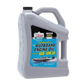 Lucas Oil Synthetic SAE 10W-30 Outboard Engine Oil 5 Quarts (Pack of 1)