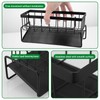 Huiguli Kitchen Sink Caddy Organiser, Sponge Drain Rack Stainless Steel