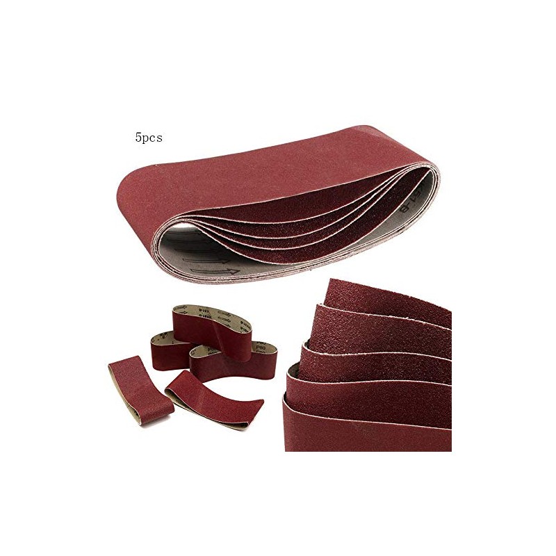 5X Sanding Belts 75 x 533mm Sanding Belts Set for