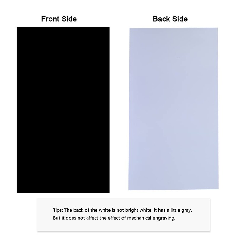 XLNT TECH Engraving Blank Materials ABS Double Color Plastic Sheet,