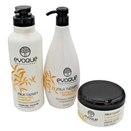 EVOQUE MILK THERAPY CREAMY MILK - SHAMPOO, CONDITIONER, MASK  -READ-  (3 PACK)