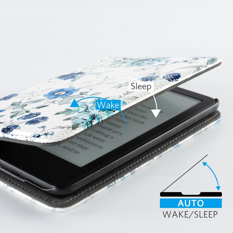 CoBak Case for 6" E-Reader - PU Leather Smart Cover