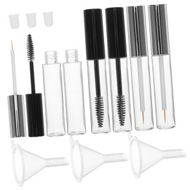 WOONEKY 10ml Empty Mascara Tubes Brush Eyelash Cream Container Bottles for Diy Leakproof Travel Size