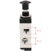 Heschen 4R210-08 Metal Hand Valve 5-Way 2-Position 1/4 PT Aluminium