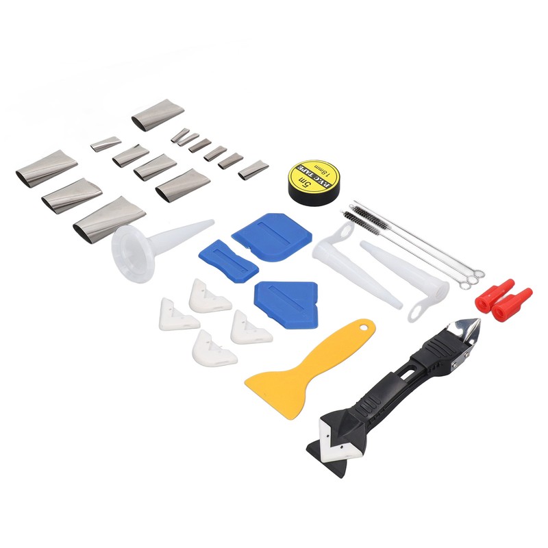 Caulking Finishing Tool Kit Stainless Steel Silicone Sealant Caulk Grout