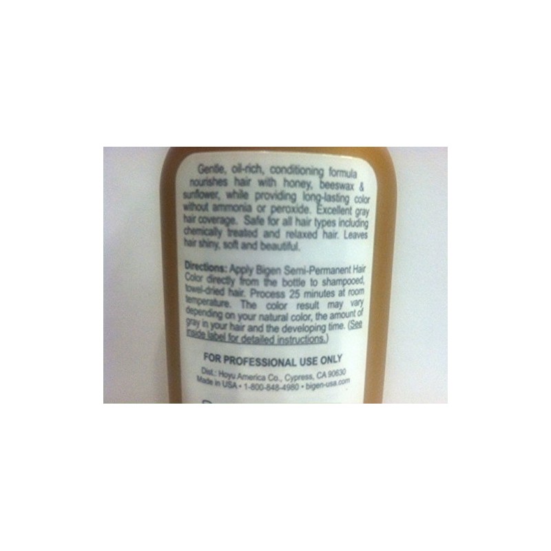 Bigen Semi Permanent Hair Color, Natural Black, 3 Fl Oz