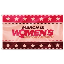 OEIDABXU Women'S History Month Flag 2x3FT Female Symbol Women'S Rights Girl Power Cool Flag Banner Bedroom Living Room College Dorm Room Decor (2x3FT)