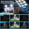 Solar Street Lights Outdoor Waterproof, 30000LM 6500K LED Motion Sensor