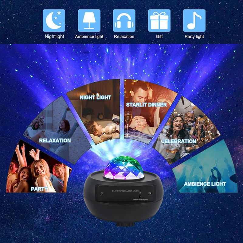 Starry Sky Led Projector Light with Remote Control Led Projection