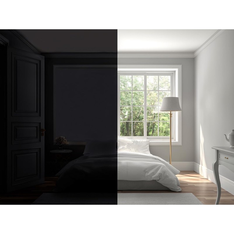 Easynight Blackout Blind, 100% Light Blocking Fabric, Small, Fit Any