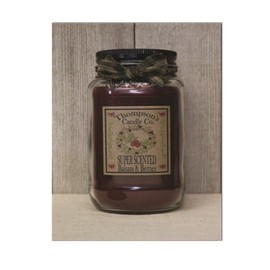 Thompson's Candle Co. Balsam & Berries Large Mason Jar Candle, 20oz, Holiday Berry & Balsam Fir Scent, Clean Long-Burning Premium Wax, Hand-Poured Home Fragrance Candle, Approx. 85-Hour Burn Time