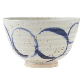 Marui Pottery MR-3-4600 Shigaraki Ware Hephamon, Donburi Rice Bowl, Capacity: Approx. 33.4 fl oz (950 ml), Kuresumaru, Blue