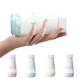 TVVTO Lightweight Folding Umbrella, Gradient Umbrella, Parasol, Ultra Lightweight, Portable Folding Umbrella, Small, Cute, Easy to Carry, For Both Sun and Rain, UV Protection, High Strength