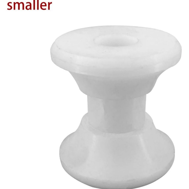 JT-HLM 2Pcs Water White Bow Anchor Roller Replacement Wheels Bow