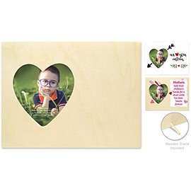 Unfinished Wood Frame Valentines Crafts for Kids Valentine Crafts Natural Wood Frame DIY Picture Frame Wood Crafts to Paint Heart Crafts Picture Frame Craft Picture Frames DIY Frame Kit (1 Pk)