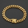 JovJewelry Mens Cuban Link Chain Necklace Bracelet Heavy Duty 18K