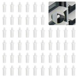 UFURMATE Shutter Repair Pin, 52Pcs White Replacement Repair Pin for Window Plastic Spring Loaded Louver Repair Pin Plantation Shutter Pin(Dia. 6mm/0.2in)