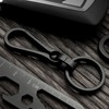 KCFEV Titanium Carabiner Keyring Clip, Minimalist Key Ring, Key Clip,